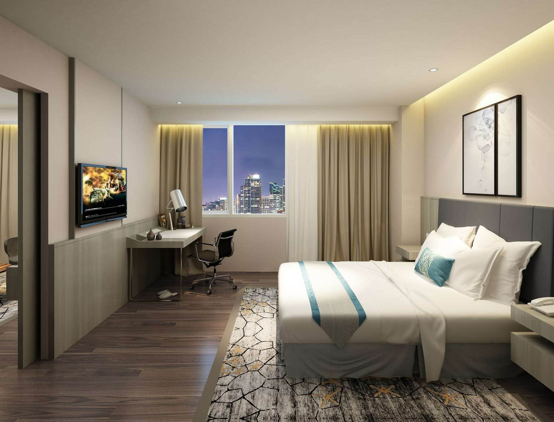 Aiho Hotel Medan Chambre photo